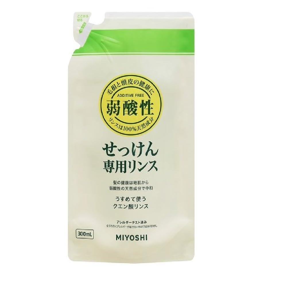 

Miyoshi Soap Выгодный набор из 5 штук Мыло без добавок средство для полоскания рефилл 300 мл x 5