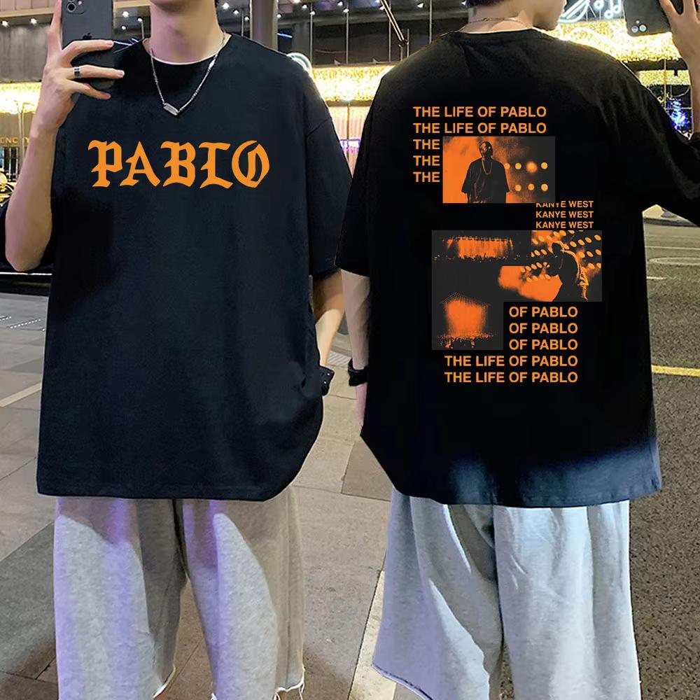 

Rapper Kanye West Graphics Print T-shirt THE LIFE OF PABLO T Shirts Summer Men Women Hip Hop Fashion Oversized Short Sleeve Tees S разноцветный