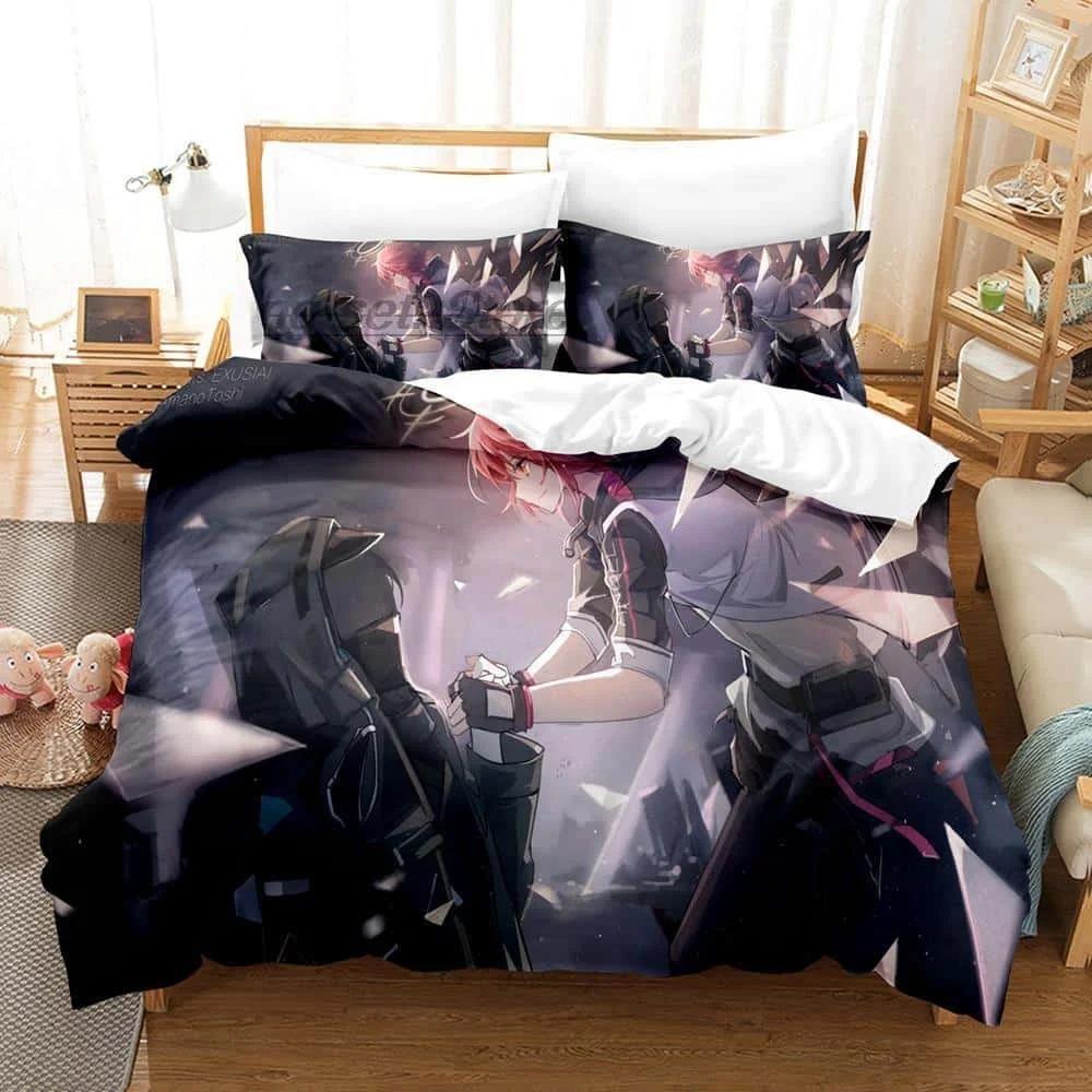 3D tisk Anime Arknights Ložní souprava Single Twin Full Queen King Size Postel Dospělý/Dětská ložnice Sady povlečení na peřinu Bytový textil