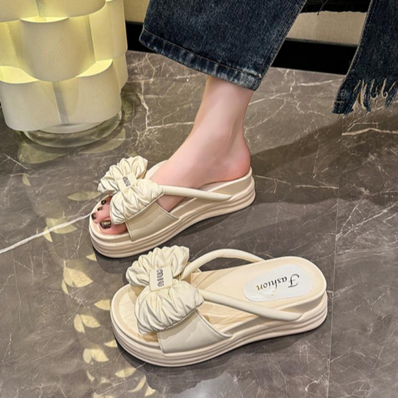 Мода 2024 Лето Новые женские тапочки Обувь Модные Открытые Носки Толстая Подошва Открытый — фото 6