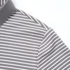 Ice silk high elasticity men's daily color woven casual polo shirt with extremely simple texture