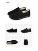 Men's Winter Warrior Cotton Velvet-Lined Slip-On Shoes - Thick, Warm, Casual Old Beijing Style for Elderly