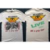 Aerosmith 1993 Tour White Short Sleeve Double Sided Pure Cotton Unisex T-shirt Retro Commemorative Gift Short Sleeve