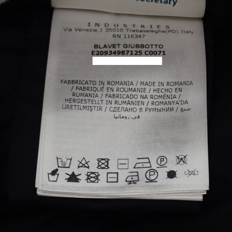 MONCLER  E20934987125 C0071 0 Down jacket black polyester/cotton Women