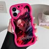Jujutsu Kaisen Sukuna Mobile Phone Case for iPhone 17 16 15 14 13 12 11 Air Pro Max Plus Wavy Edge TPU Colorful Cover Luxury