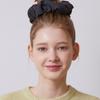 Mellotory Cushion Big Hair Scrunchie (black)