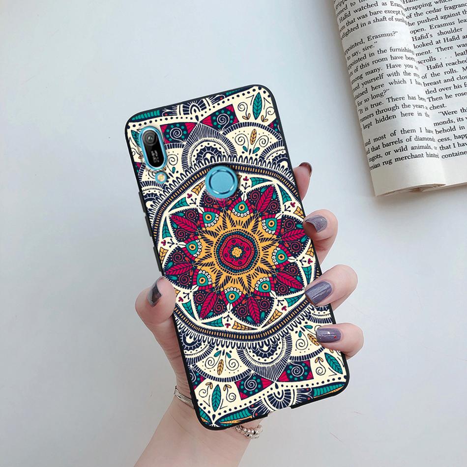 For Huawei Y6s 2019 Case Huawei Y9s Phone Case Fashion Flower Soft Silicone Back Cover For Huawei Y6 Pro 2019 MRD-LX2 Y 6S Etui