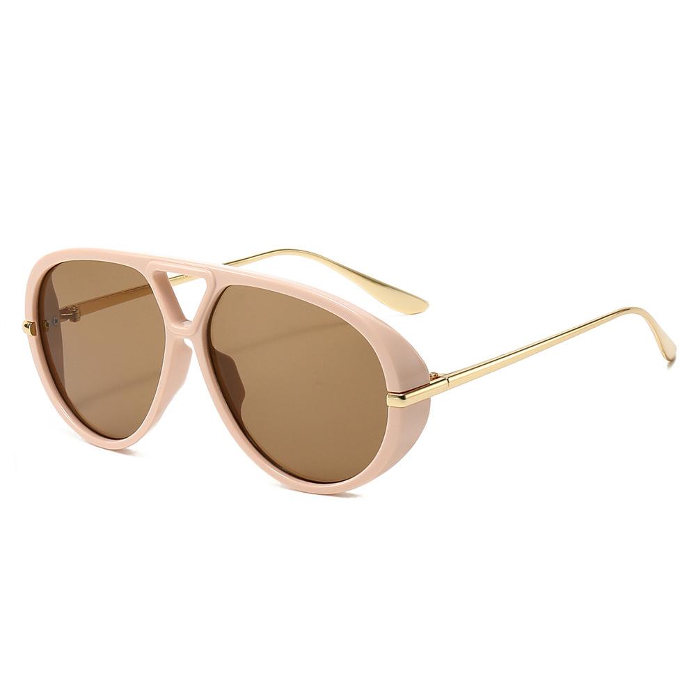 Óculos de Sol Grandes Femininos de Luxo Vintage Óculos de Sol Big Pilot Para Senhoras Moda Diária Tonalidades de Condução UV400