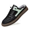 Fashion Men Hollow Out Slippers New Fashion Lazy Boat Shoes Men Comfortable Slip on Muller Shoes Breathable New Half Slipper Men Loafers