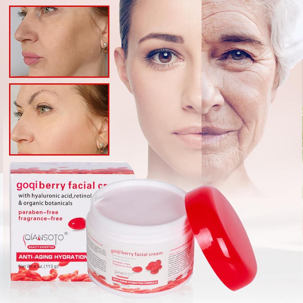 WolfBerryes pleťové krémy 113 Goji Essence hydratační péče o pleť Goqi Berry Chinese Matrimony Vine Shin Care Kosmetický krém proti vráskám