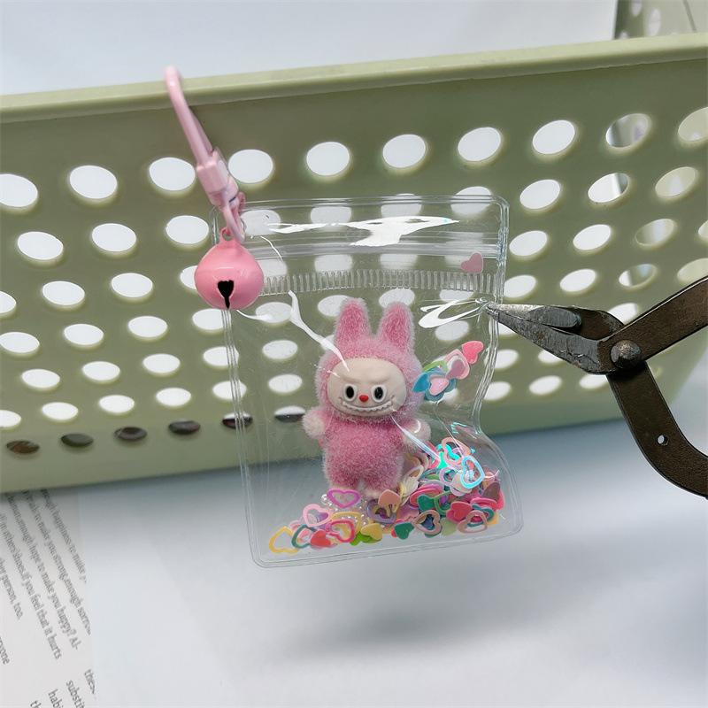 Baby Walking Bag Transparent Cute Keychain Pendant Bag Hanging Pendant Pocket Small Pendant Walking