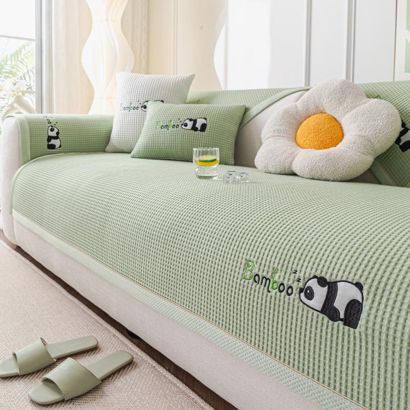 Ice Silk Sofa Cushion  New Summer Cool Sofa Mat Seat Cushion Advanced Non-Slip Sofa Cover Cover Cloth