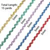Multicolor Zig Zag Ribbons 5mm Grosgrain Lace Trim Ribbon  For Wedding Party Christmas Decor