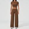 Sports yoga set two-piece set women's summer outdoor running fitness sports casual quick-drying yoga suit