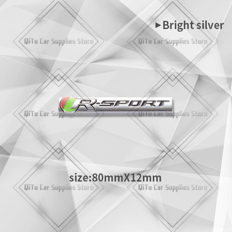 Zinc Alloy S R Sport Badge Car Body Trunk Emblem 3D Grille Sticker For F-Type F-Pace S-Type XFR XE XF XJ XK XJR XFR XEL XJS XJ6