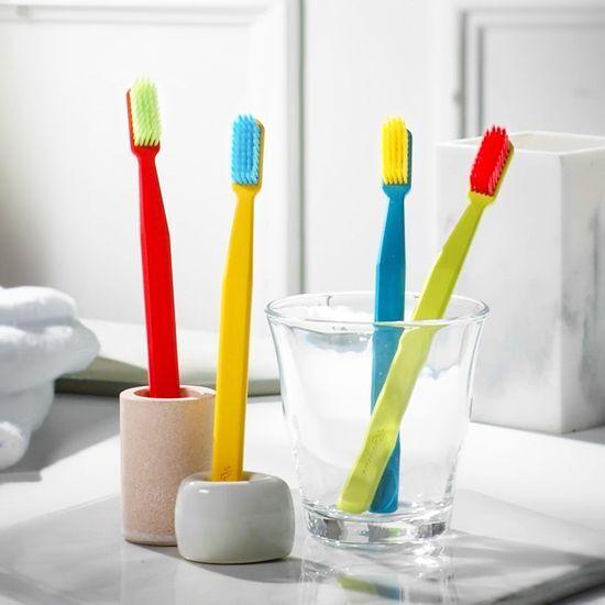 Rucipello Coral Leaf 7-degree toothbrush set of 4 (+ Coral Leaf toothpaste 25g)