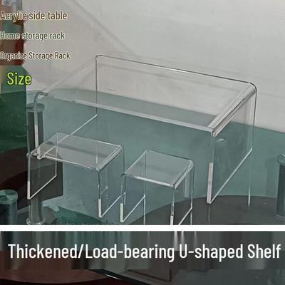 Sturdy Acrylic U-Shaped Shelf for Study Room and Refrigerator Storage