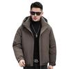 Men's Trendy Winter Commute Windproof Hooded Down Jacket - 90% Duck Down, Warm & Thickened