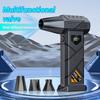 150000 RPM Powerful Turbo Fan, Brushless Motor Turbo Jet Fan, High-Power Cordless Air Blower with 5-Speed Adjustment, LED Display and Light