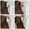 Sweet Ice Cream Shark Clip Cute Delicious Food Claw Clip Lovely Fruit Series Hair Claw  Girls