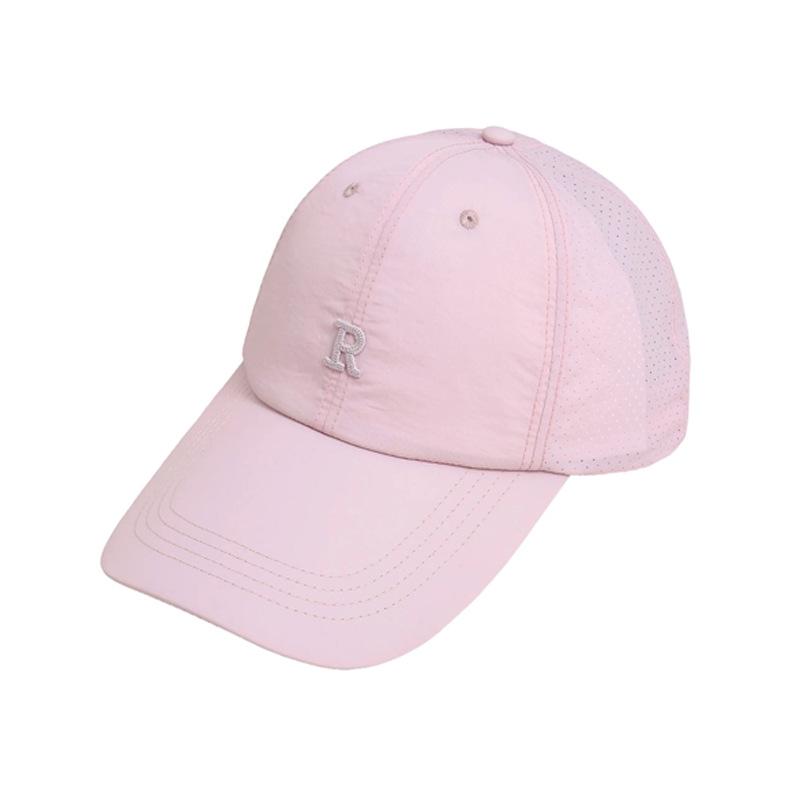 Light and quick-drying mesh breathable summer sunscreen embroidery R standard baseball cap big head circumference cap R embroidery label