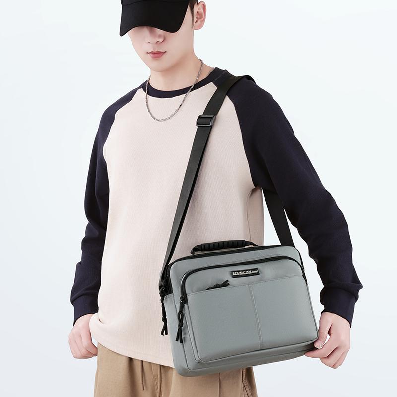 Men's Business Crossbody Shoulder Bag – Large Capacity Waterproof Sling with Multi-Pocket Design for Daily Use