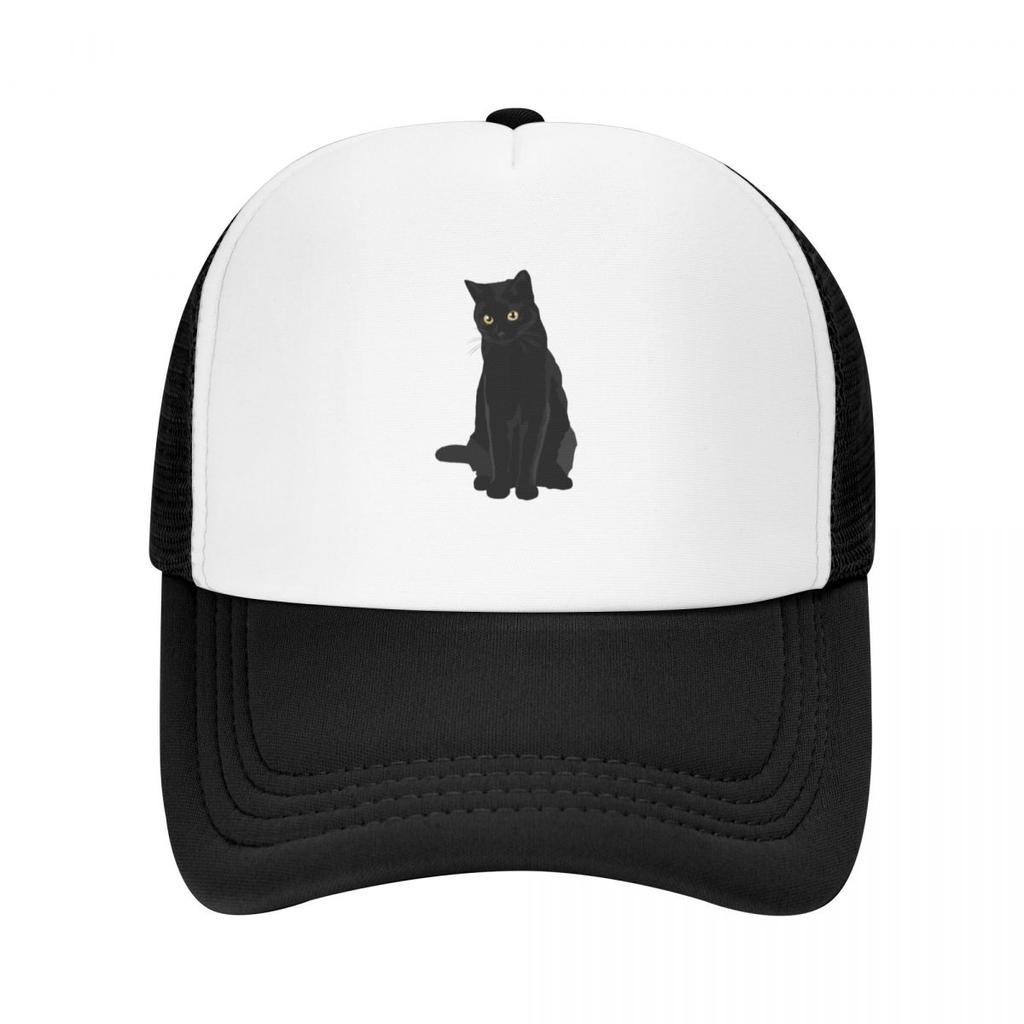 Black Cat Baseball Cap Foam Party Hat New Fashion Beach Women'S Visor Men'S