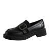 Authentische Leder-Loafer Damenschuhe Frühling Neue Slip-on-Pumps mit weicher Sohle Lederschuhe im britischen Stil Mary Jane-Schuhe