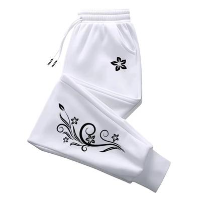Pantaloni da tuta da donna con stampa a motivo vintage, pantaloni casual quotidiani per casa, sport, jogging, pantaloni jogger, vendite calde, pantaloni da strada per l'outdoor