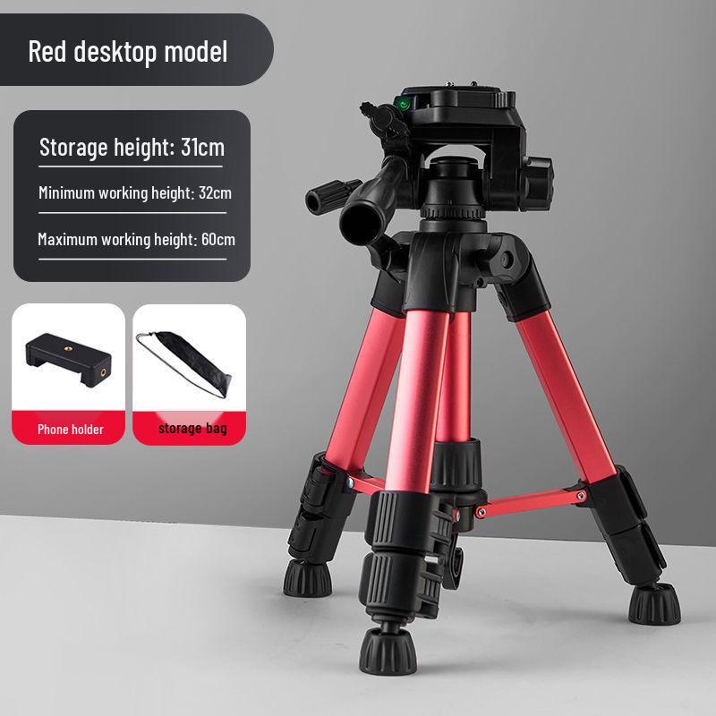 Portable Desktop & Floor Standing Tripod with Ring Light for Live Streaming & Photography