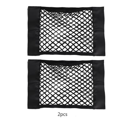 2 stücke Auto Stamm Innen Organizer Tasche Mesh Net Hinten Sitz Lagerung Tasche Halter Tasche