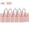 Thick Handled Document Folder Transparent Waterproof Durable Student Tutoring Paper Homework Book Storage Bag Organizer Pouch