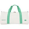Adidas Originals 29L Letter Logo Color Block Design Polyester Canvas Travel Bag Unisex Bags White Green JN1980