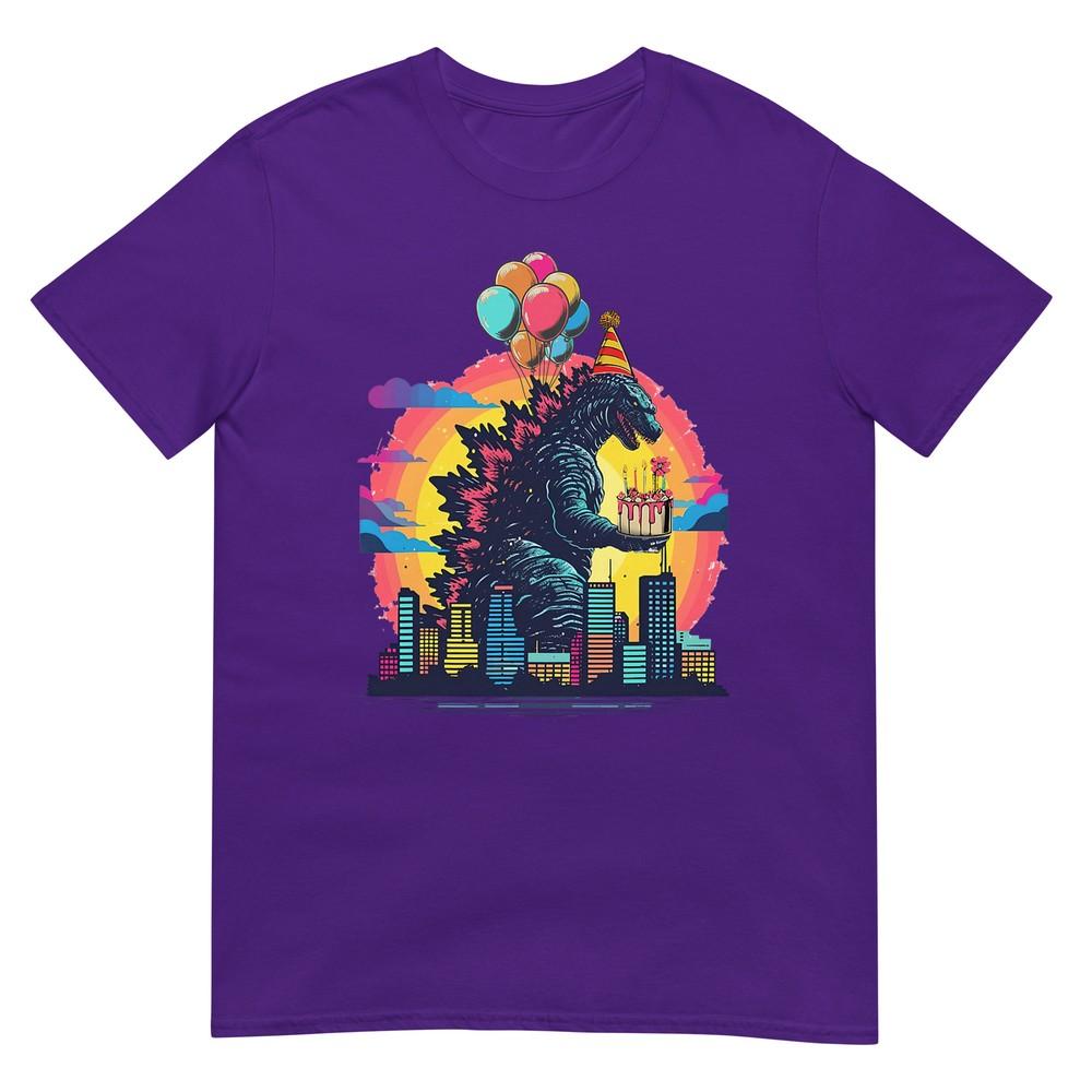 Kaiju Birthday Balloon Cake Monster Movie Bday Decoration TShirt