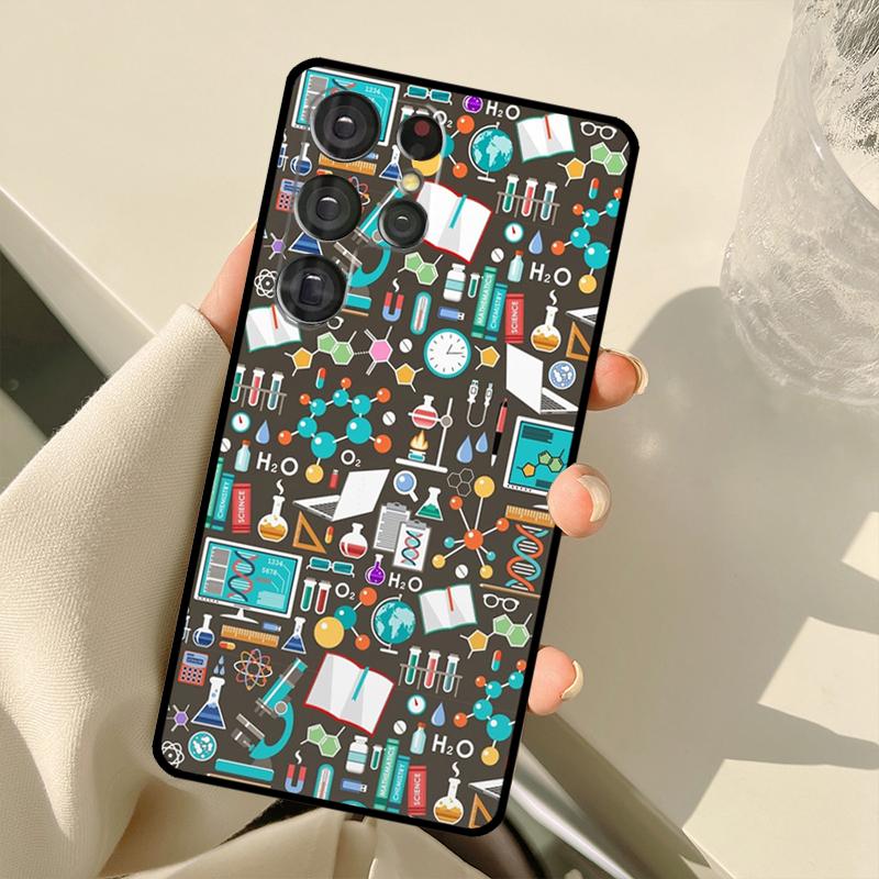 Wissenschaft Chemie Koffein Hülle Für Samsung Galaxy S25 S24 S23 S22 S21 S20 Ultra S9 S10 Plus S21 FE S25 FE Rückseite
