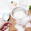 Jinghuisichuang Stainless Steel Soy Milk Strainer [Multiple Uses, Uniform Mesh] Frying Basket Colander Flour Sieve 10cm