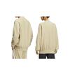 Adidas Originals X Notitle FW23 Solid Color Button-Open Collar Pullover Sport Sweater Unisex Tops Prairie-Brown IN1096