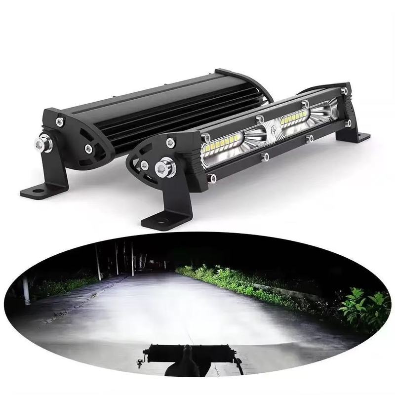 slim LED Light Bar Single Row led Work Lighting Roof Bumper Lamp Offroad for 4x4 Trucks SUV