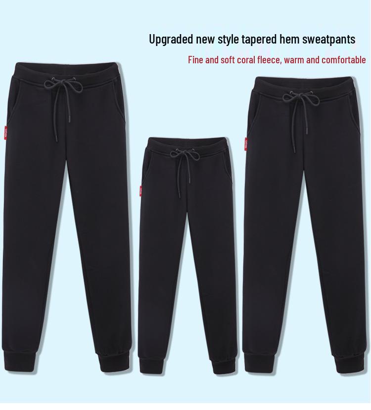 Spring/Autumn Kids' Cotton Fleece Casual Sweatpants for Boys and Girls