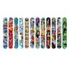 12pcs One Piece Anime Themed Slap Bracelets Cartoon Luffy Zoro Wristbands Kids Birthday Party Decoration Favors Boys CosplayToys