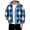 Men's Oversized Casual Down Jacket With Long Sleeves And Hood