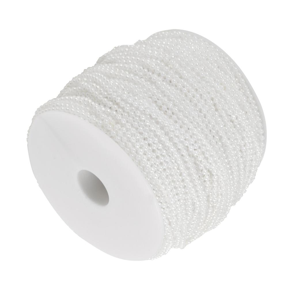 100m roll Imitation Pearl Wire Beads Garland String DIY Wedding Decoration 2.5mm