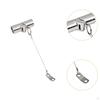 Boat Pipe Connector Hardware Portable Bimini Tops Folding Coupling with Lanyard for Cabin