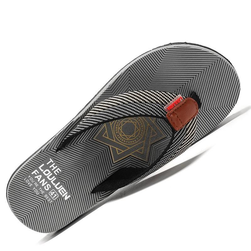 Flip-flops de plajă pentru bărbați, șlapi anti-alunecare pentru bărbați, ținută casual, tendință, papuci cu talpă groasă, pantofi sandálias para homem D594