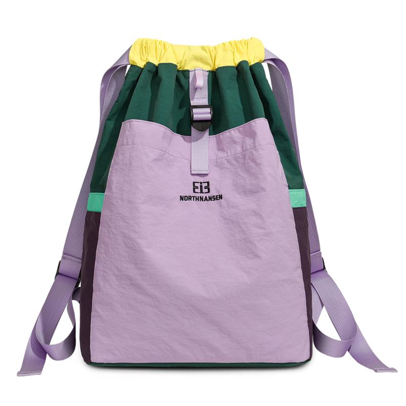 Женский легкий рюкзак контрастного цвета туристический рюкзак фиолетовый 1890₽