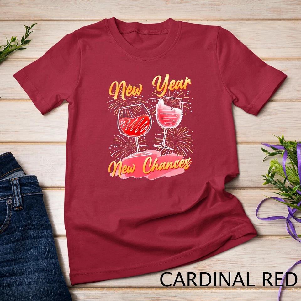 Womens Fireworks NEW YEAR NEW CHANCES New Year s Eve Firecracker Unisex T-shirt 2 3XL