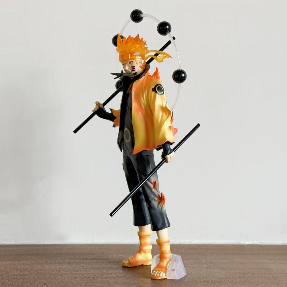 28CM Anime Naruto Uzumaki Naruto Figur Rikudousennin Modus Stående Modell Leketøy Gave Samling Actionfigur PVC