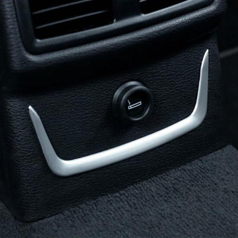 For BMW X1 F48 2016 - 2022 ABS Chrome Rear Cigarette Cigar Lighter Trim Decoration Sticker Cover Moulding Interior Accessories