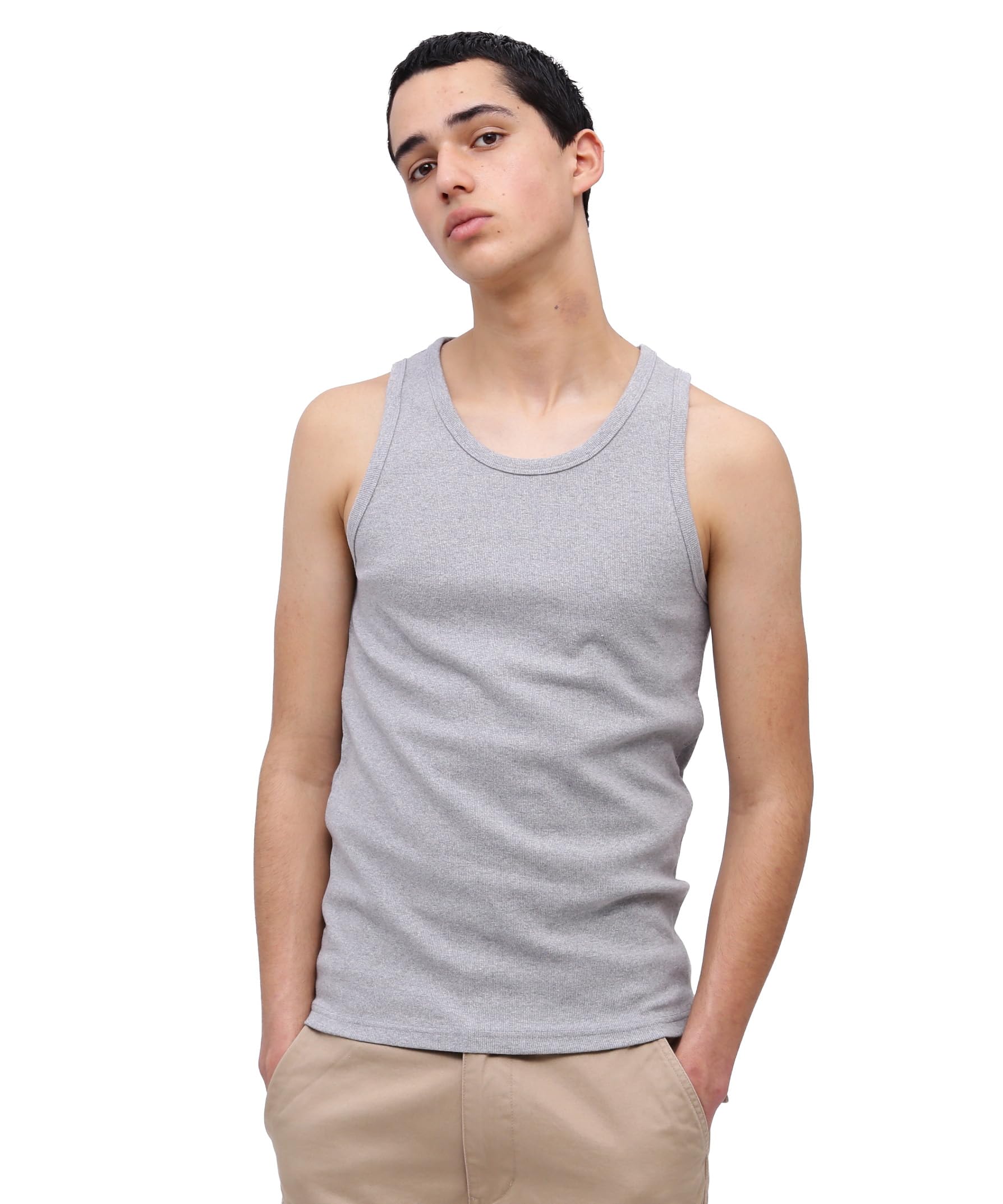 AVIREX DAILY RIB TANK TOP 6143507 M grey