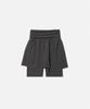 Collect Transitional Wrap Skirt Biker Shorts Women (Dark Grey)